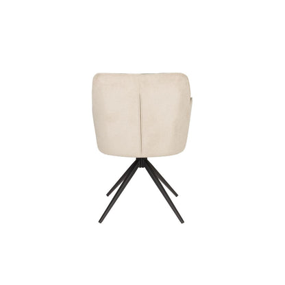 White Label Living Eetkamerstoel Daley Beige Groen - KwaliteitWonen.nl