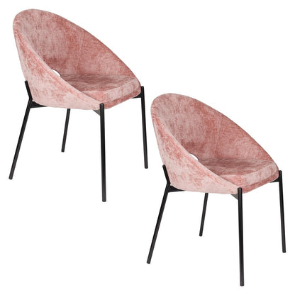 White Label Living Eetkamerstoel Dando Roze - KwaliteitWonen.nl