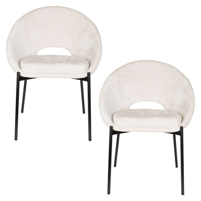 White Label Living Eetkamerstoel Dando Wit - KwaliteitWonen.nl