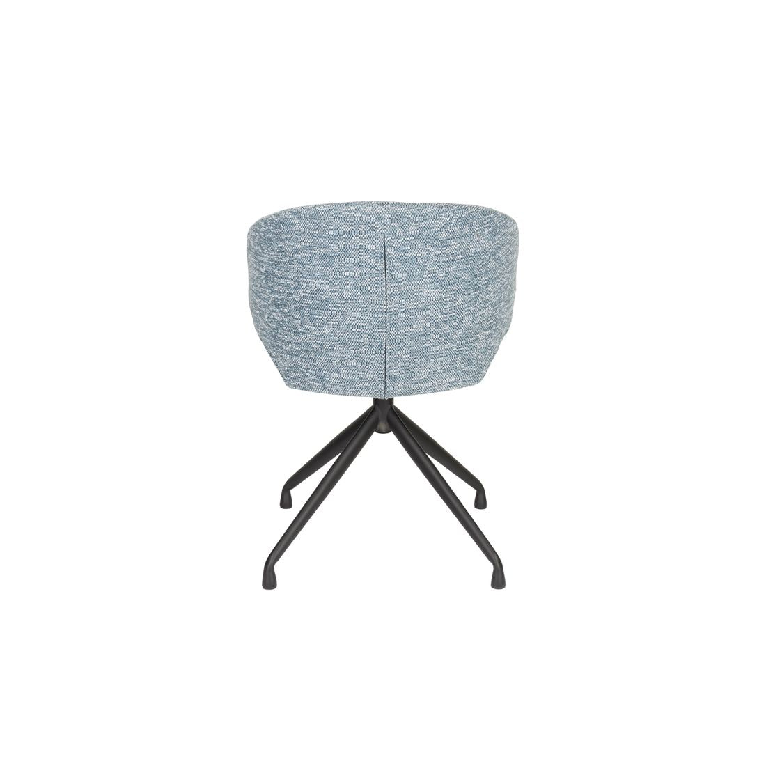 White Label Living Eetkamerstoel Draaibaar Balado Blauw - KwaliteitWonen.nl