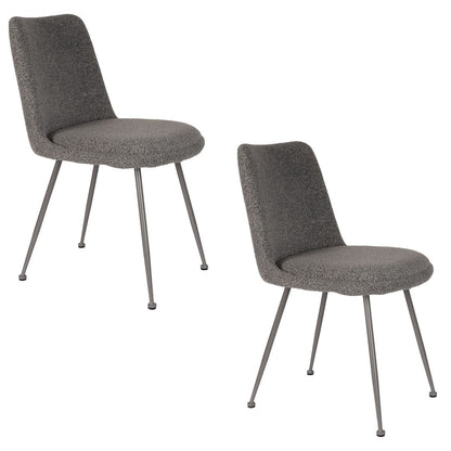 White Label Living Eetkamerstoel Fijs Grijs - KwaliteitWonen.nl