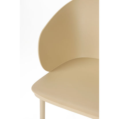 White Label Living Eetkamerstoel Gigi Beige - KwaliteitWonen.nl