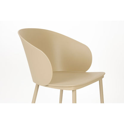 White Label Living Eetkamerstoel Gigi Beige - KwaliteitWonen.nl