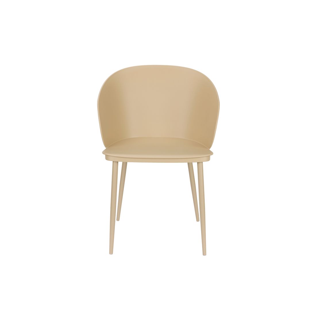 White Label Living Eetkamerstoel Gigi Beige - KwaliteitWonen.nl