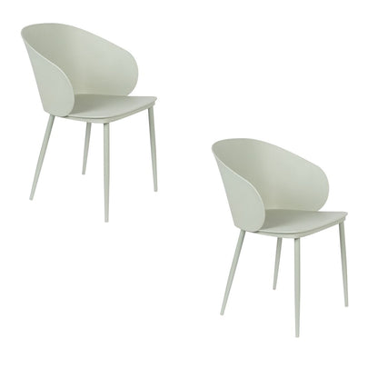 White Label Living Eetkamerstoel Gigi Groen - KwaliteitWonen.nl