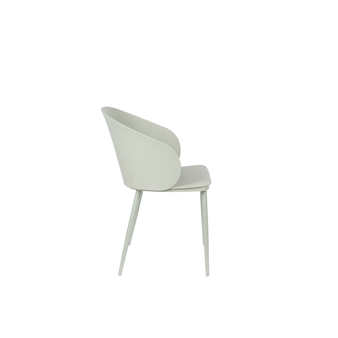 White Label Living Eetkamerstoel Gigi Groen - KwaliteitWonen.nl