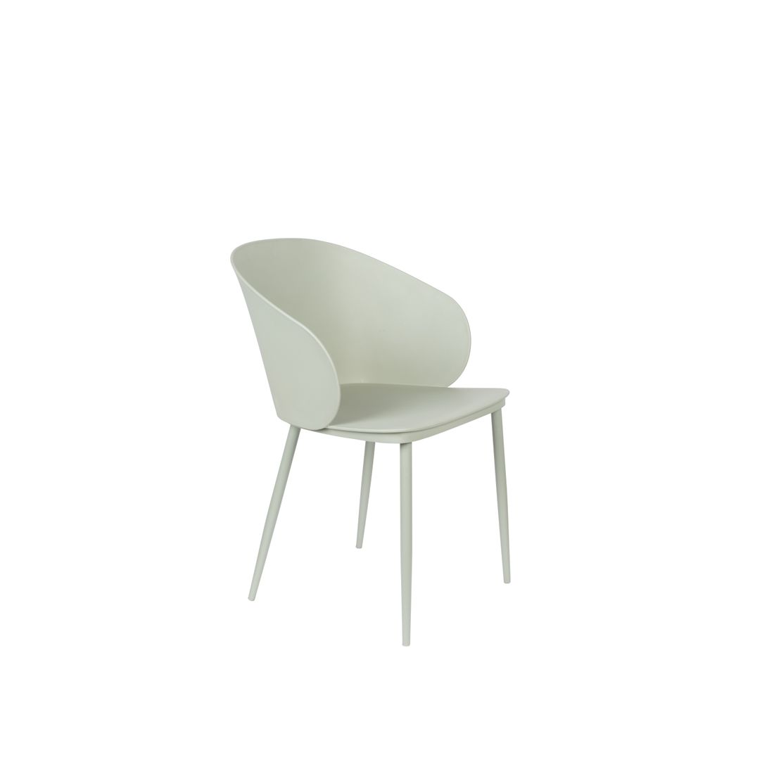 White Label Living Eetkamerstoel Gigi Groen - KwaliteitWonen.nl