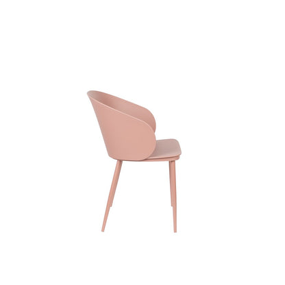 White Label Living Eetkamerstoel Gigi Roze - KwaliteitWonen.nl