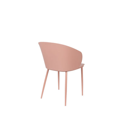 White Label Living Eetkamerstoel Gigi Roze - KwaliteitWonen.nl