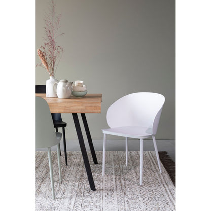 White Label Living Eetkamerstoel Gigi Wit - KwaliteitWonen.nl
