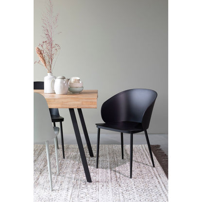 White Label Living Eetkamerstoel Gigi Zwart - KwaliteitWonen.nl