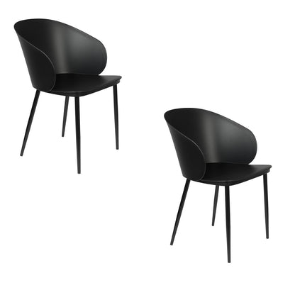 White Label Living Eetkamerstoel Gigi Zwart - KwaliteitWonen.nl