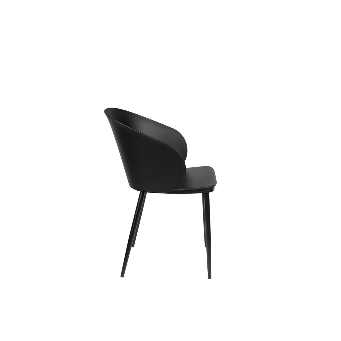White Label Living Eetkamerstoel Gigi Zwart - KwaliteitWonen.nl