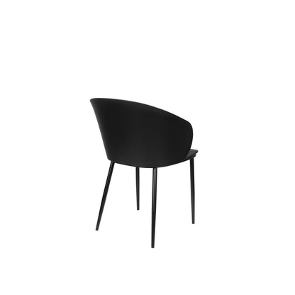 White Label Living Eetkamerstoel Gigi Zwart - KwaliteitWonen.nl