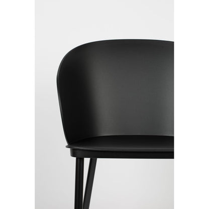 White Label Living Eetkamerstoel Gigi Zwart - KwaliteitWonen.nl