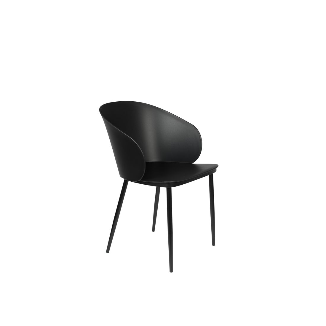 White Label Living Eetkamerstoel Gigi Zwart - KwaliteitWonen.nl