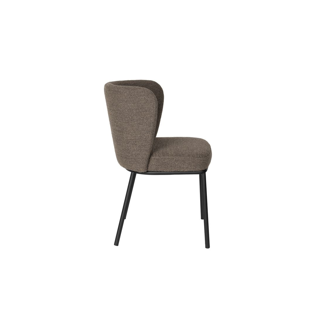 White Label Living Eetkamerstoel Guus Bruin - KwaliteitWonen.nl