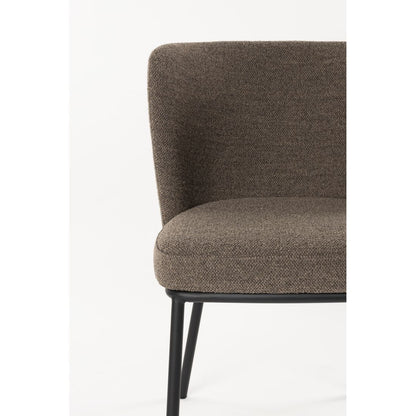White Label Living Eetkamerstoel Guus Bruin - KwaliteitWonen.nl