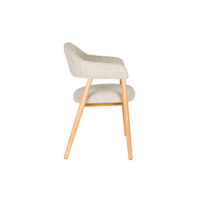 White Label Living Eetkamerstoel Indy Beige - KwaliteitWonen.nl