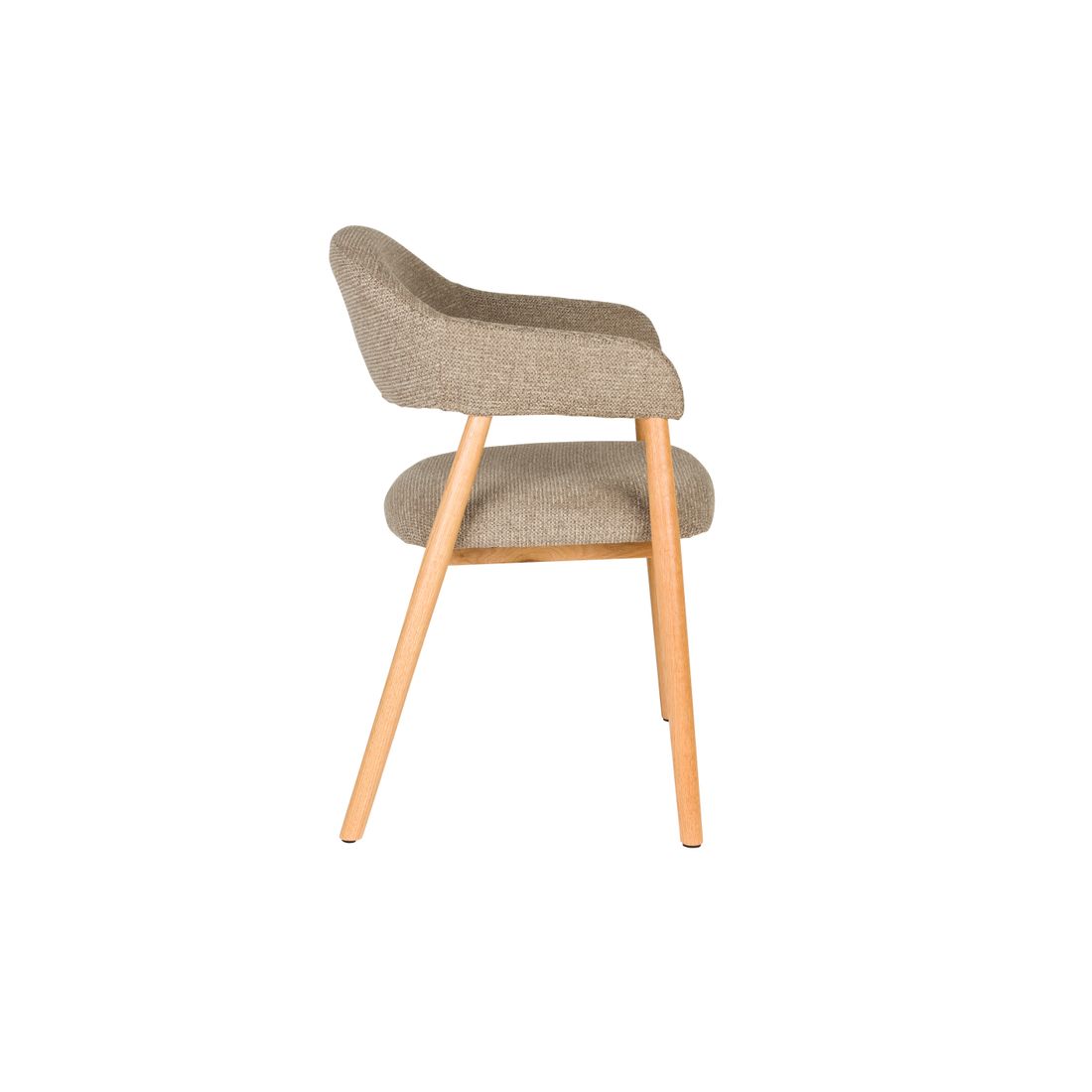 White Label Living Eetkamerstoel Indy Bruin - KwaliteitWonen.nl