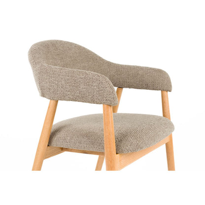 White Label Living Eetkamerstoel Indy Bruin - KwaliteitWonen.nl