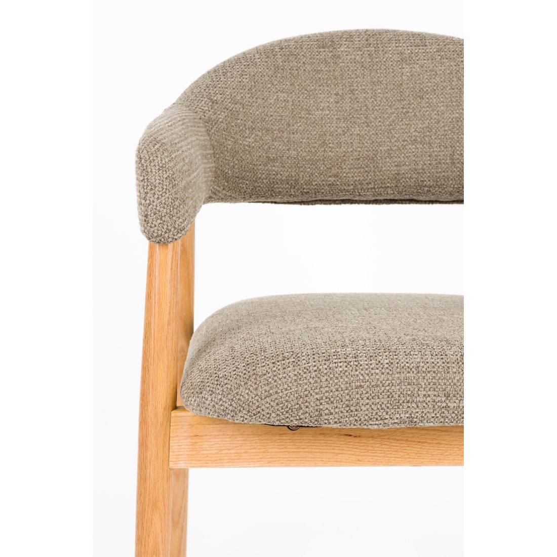 White Label Living Eetkamerstoel Indy Bruin - KwaliteitWonen.nl
