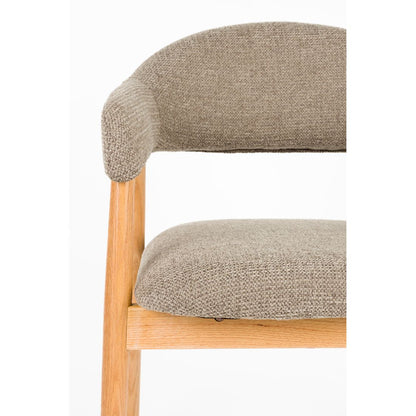 White Label Living Eetkamerstoel Indy Bruin - KwaliteitWonen.nl