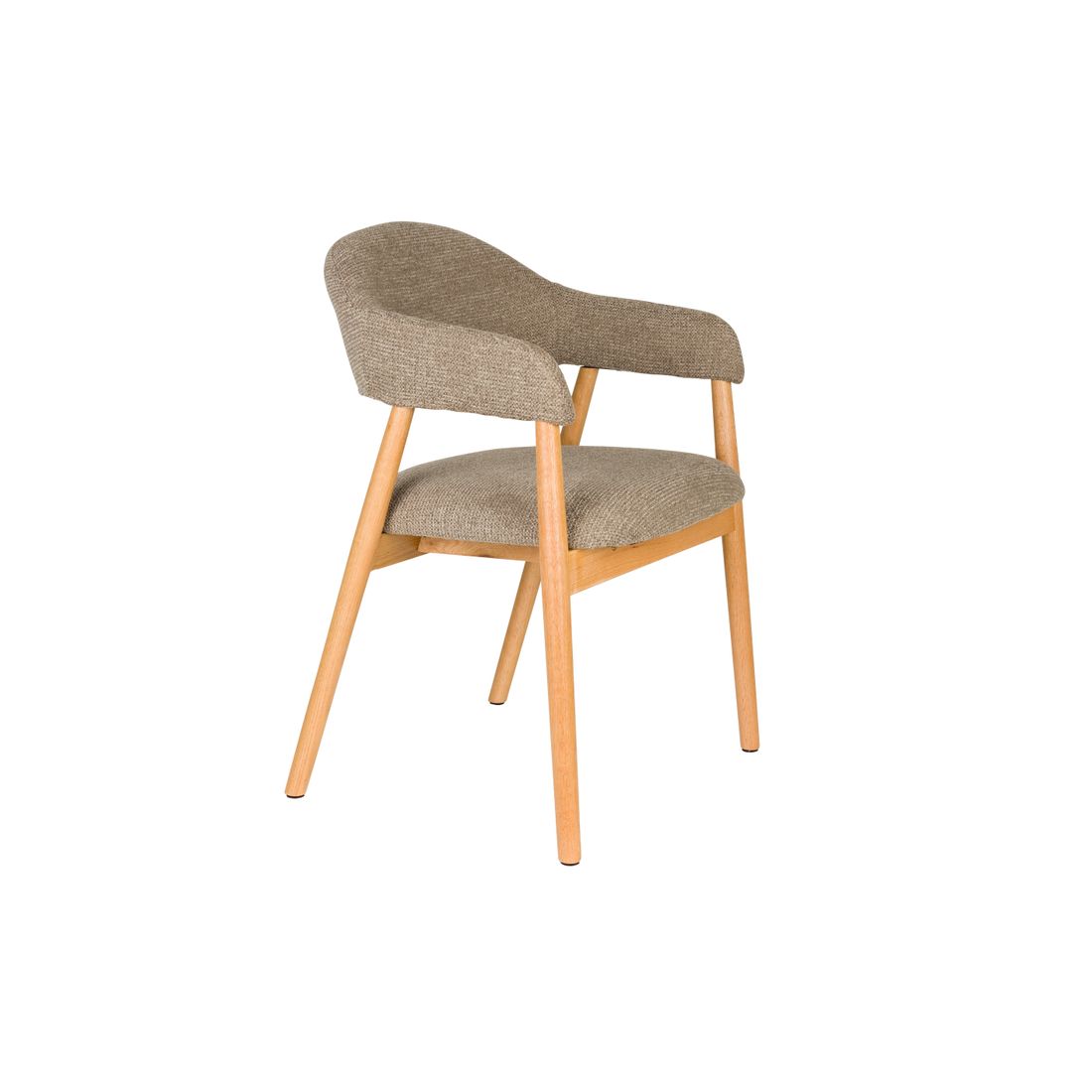 White Label Living Eetkamerstoel Indy Bruin - KwaliteitWonen.nl