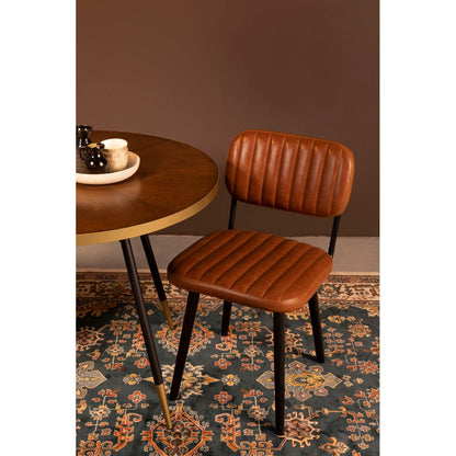White Label Living Eetkamerstoel Jake Bruin - KwaliteitWonen.nl