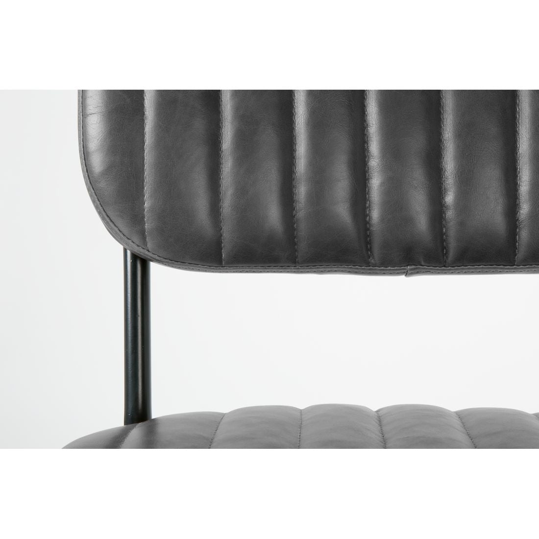 White Label Living Eetkamerstoel Jake Donkergrijs - KwaliteitWonen.nl