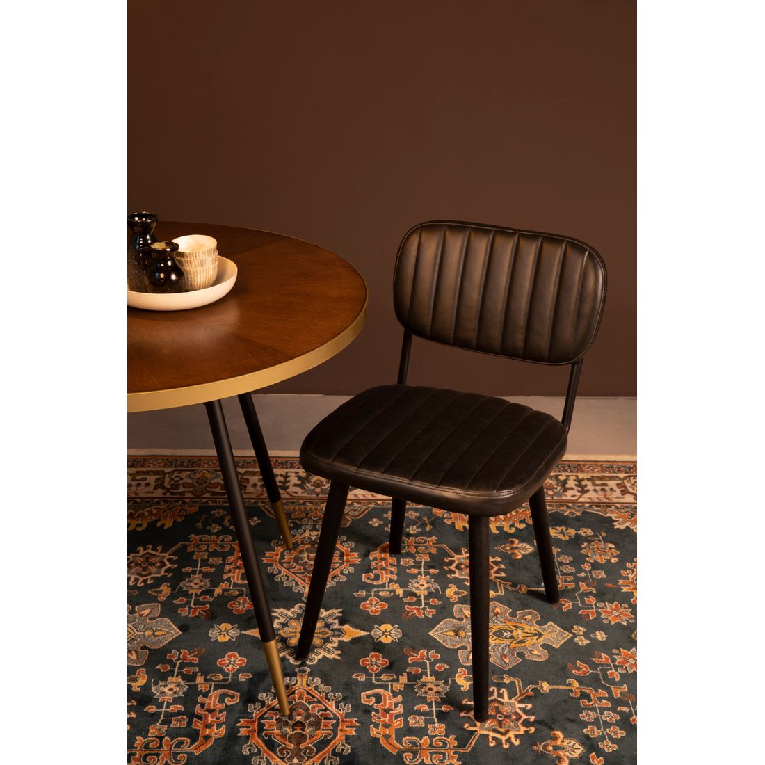 White Label Living Eetkamerstoel Jake Donkergrijs - KwaliteitWonen.nl