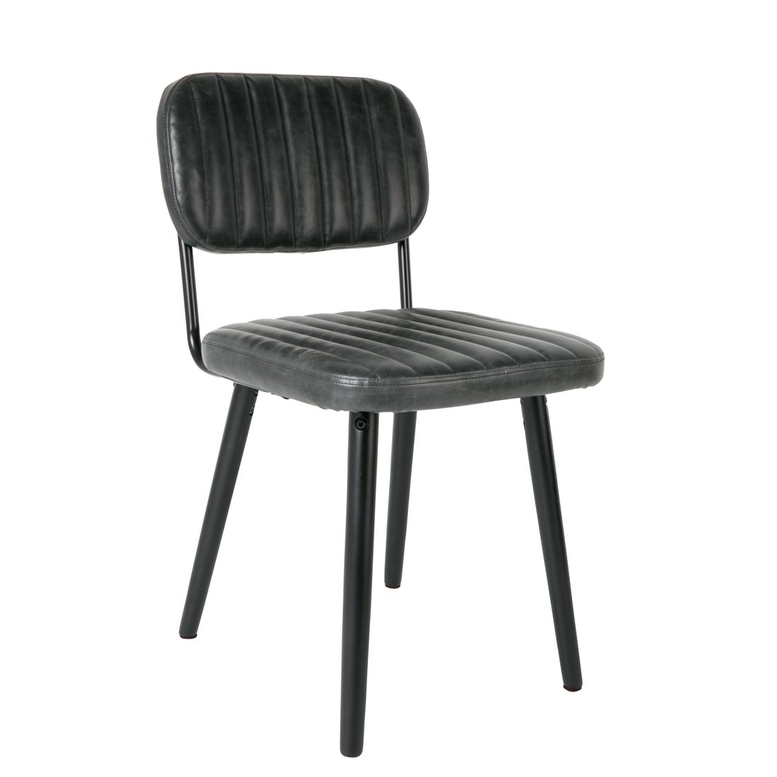 White Label Living Eetkamerstoel Jake Donkergrijs - KwaliteitWonen.nl