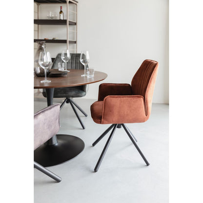 White Label Living Eetkamerstoel Jamie Bruin - KwaliteitWonen.nl