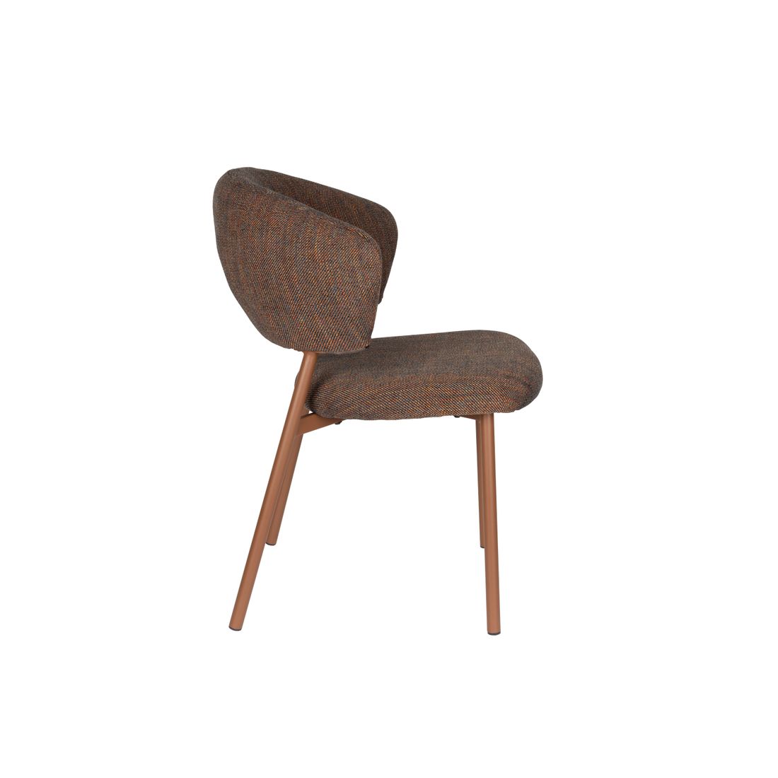 White Label Living Eetkamerstoel Jasmine Dark Multicolour - KwaliteitWonen.nl