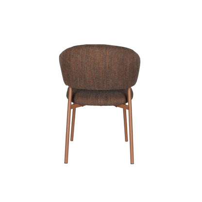 White Label Living Eetkamerstoel Jasmine Dark Multicolour - KwaliteitWonen.nl
