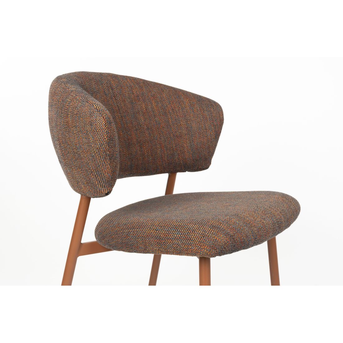 White Label Living Eetkamerstoel Jasmine Dark Multicolour - KwaliteitWonen.nl