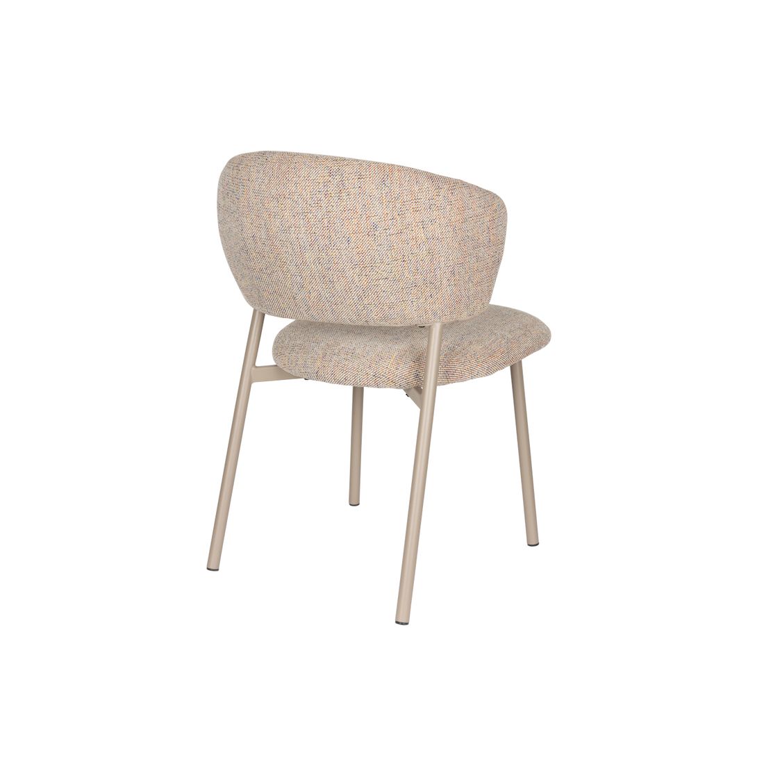 White Label Living Eetkamerstoel Jasmine Light Multicolour - KwaliteitWonen.nl