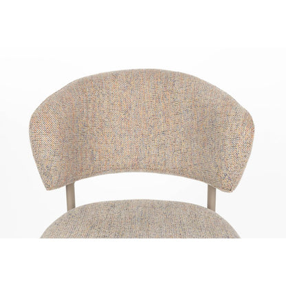 White Label Living Eetkamerstoel Jasmine Light Multicolour - KwaliteitWonen.nl