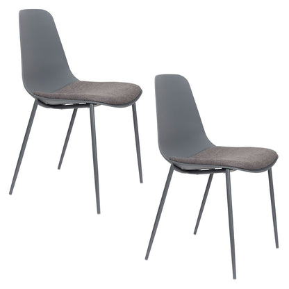 White Label Living Eetkamerstoel Jeffrey Grijs - KwaliteitWonen.nl