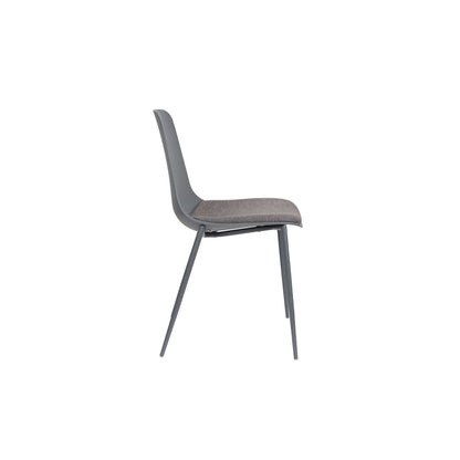 White Label Living Eetkamerstoel Jeffrey Grijs - KwaliteitWonen.nl