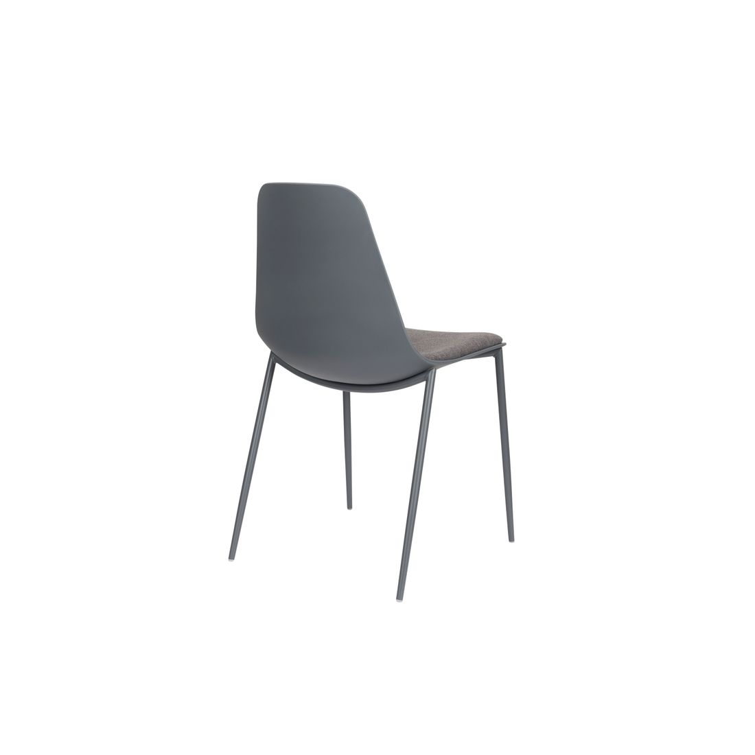 White Label Living Eetkamerstoel Jeffrey Grijs - KwaliteitWonen.nl