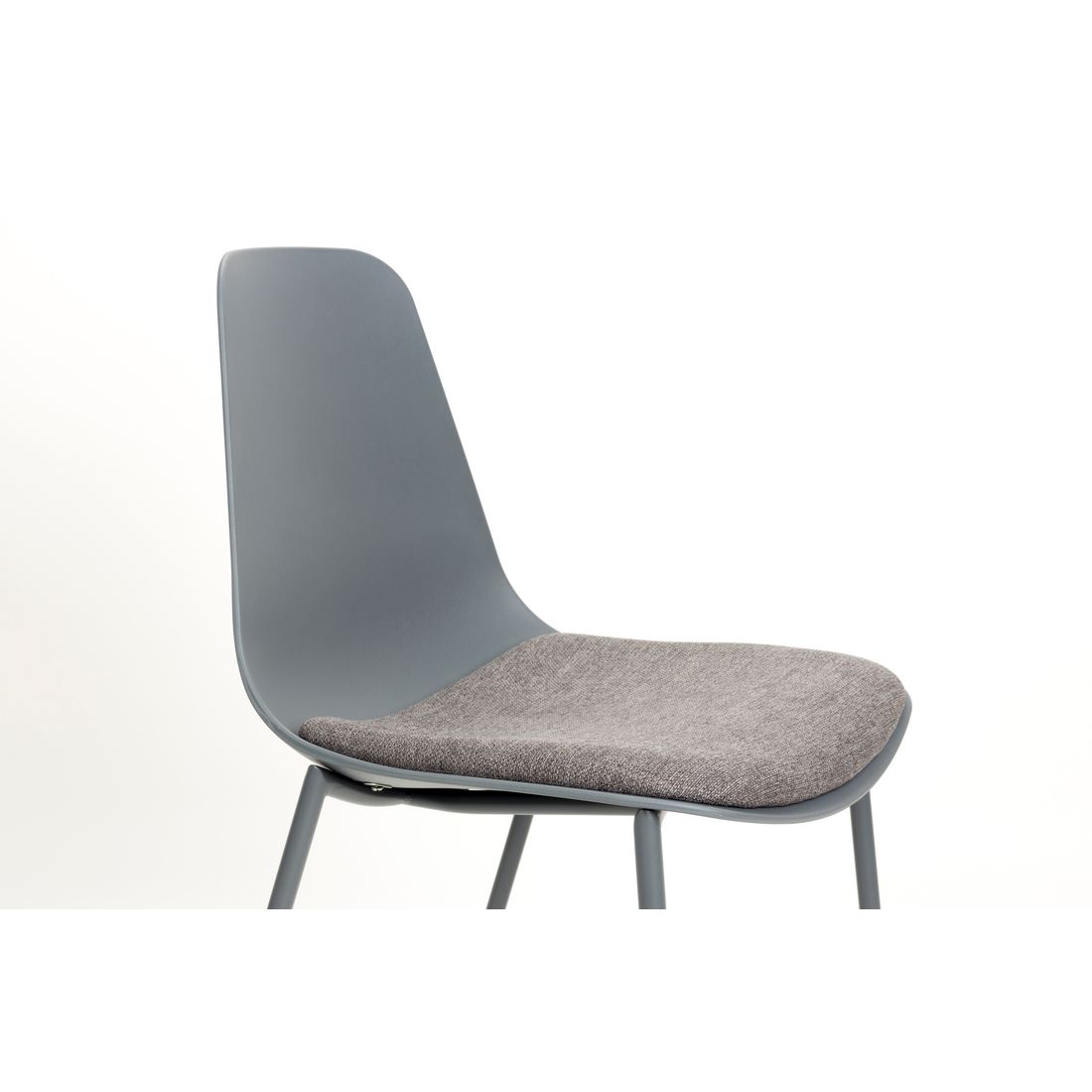 White Label Living Eetkamerstoel Jeffrey Grijs - KwaliteitWonen.nl