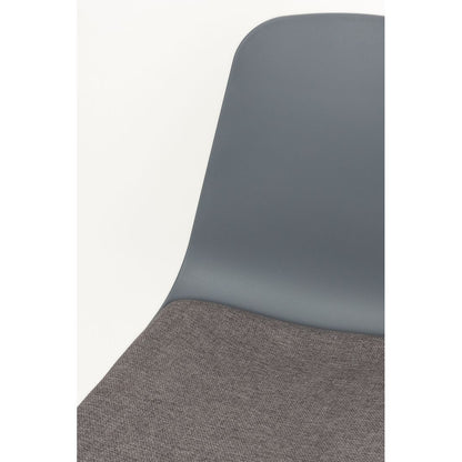 White Label Living Eetkamerstoel Jeffrey Grijs - KwaliteitWonen.nl