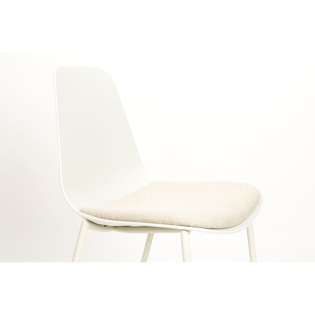 White Label Living Eetkamerstoel Jeffrey Wit - KwaliteitWonen.nl