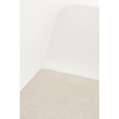 White Label Living Eetkamerstoel Jeffrey Wit - KwaliteitWonen.nl