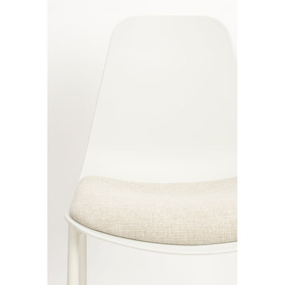 White Label Living Eetkamerstoel Jeffrey Wit - KwaliteitWonen.nl