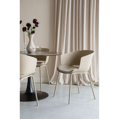 White Label Living Eetkamerstoel Jessica Beige - KwaliteitWonen.nl