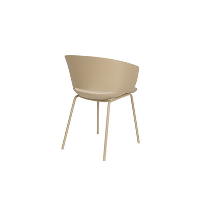 White Label Living Eetkamerstoel Jessica Beige - KwaliteitWonen.nl