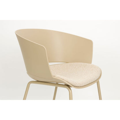 White Label Living Eetkamerstoel Jessica Beige - KwaliteitWonen.nl