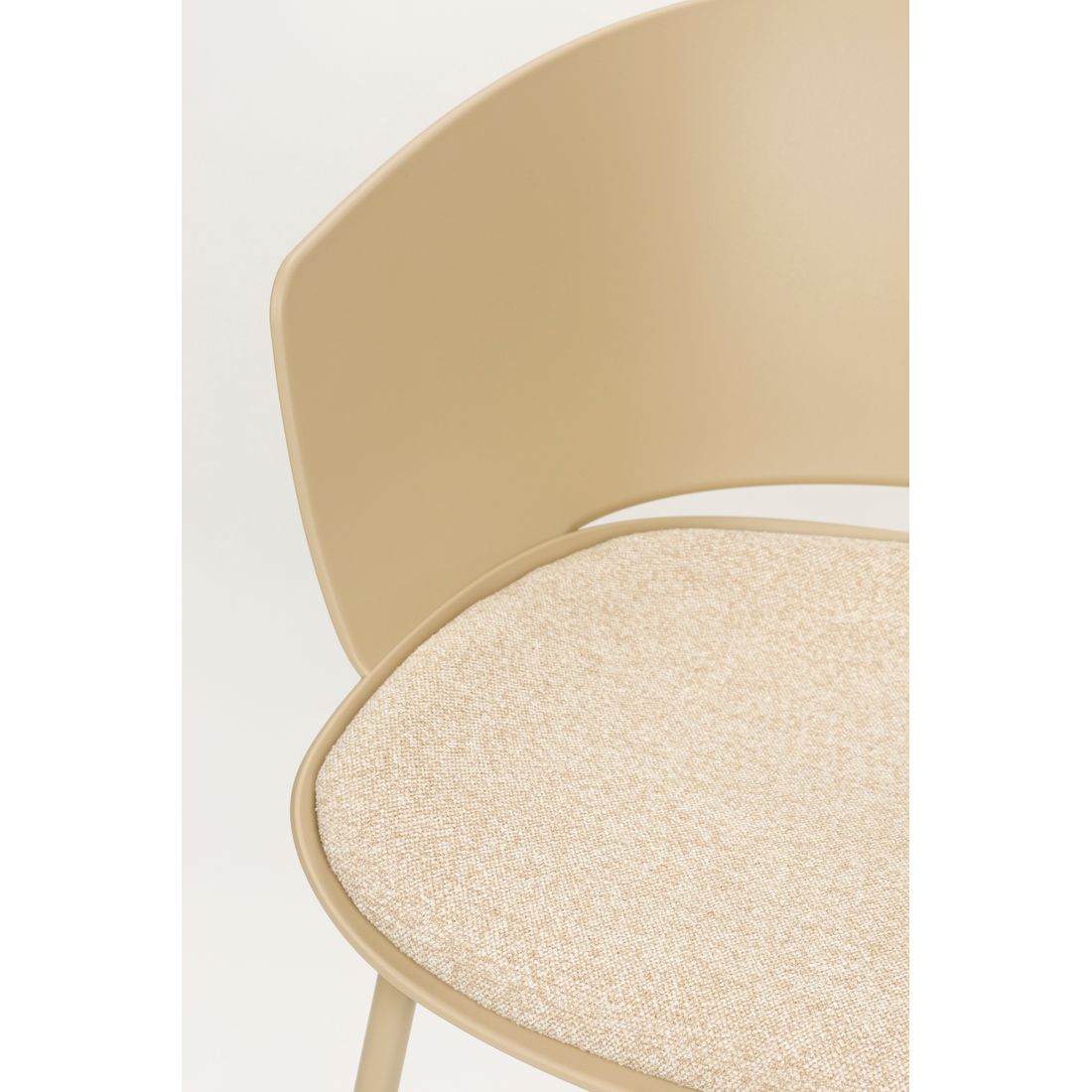White Label Living Eetkamerstoel Jessica Beige - KwaliteitWonen.nl